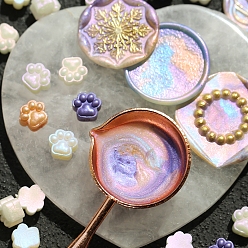 Средний Фиолетовый 150 шт. Частицы сургуча, для ретро печать печать, отпечаток лапы, средне фиолетовый, 10 мм