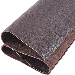 Coconut Brown 1Pc Cowhide Fabric, Craft Supplies, with 1Pc Paper Tube Roll Tubes and Organza Gift Bags, Coconut Brown, 610x310x1mm