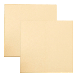 Golden Brass Panel, For Mechanical Cutting, Precision Machining, Mould Making, Square, Golden, 15x15x0.05cm