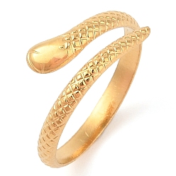 Змея Ионное покрытие (ip) 304 открытые манжеты из нержавеющей стали для женщин, реальный 14 k позолоченный, змея, внутренний диаметр: 18 мм
