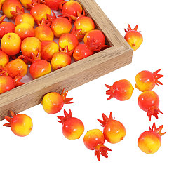 Красный Мини-пена имитация граната, искусственные фрукты, для кукольных аксессуаров, притворяющихся опорными украшениями, красные, 24~27x18x18 мм