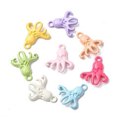 Осьминог Подвески из сплава аэрозольной краски, осьминог, 18.5x16.5x2.5 мм, отверстие : 1.8 мм