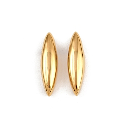 Настоящее золото 18K 304 подвески из нержавеющей стали, ионное покрытие (ip), лошадиный глаз , реальный 18 k позолоченный, 21.5x6x5 мм, отверстие : 2 мм