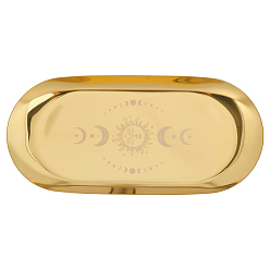 Золотой Подсвечник из нержавеющей стали, идеальное украшение для домашней вечеринки, овальные, золотые, 180x85x10 мм