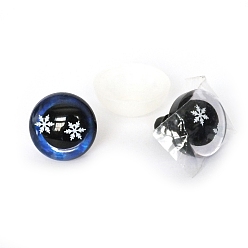 Темно-Синий Снежинка узор пластиковая кукла безопасность ремесло глаз, с распоркой, для поделок куклы игрушки кукольные плюшевые животные изготовление, темно-синий, 16 мм