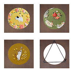 Квадрат Пяльцы для вышивания из березы, пяльцы для вышивания, швейный инструмент для вышивки крестом, квадратный, 200x200x6 мм, внутренний диаметр: 150x150 мм