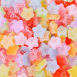 Звезда Кабошоны из вихревой смолы, звезда, 17.5x17.5x7 мм