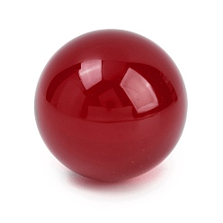 Темно-Красный Стеклянный хрустальный шар, орнамент для гадания по фэншуй, круглые, темно-красный, 38~39 мм