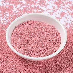 (RR4465) Duracoat Dyed Opaque Guava MIYUKI Round Rocailles Beads, Japanese Seed Beads, 15/0, (RR4465) Duracoat Dyed Opaque Guava, 1.5mm, Hole: 0.7mm, about 250000pcs/pound