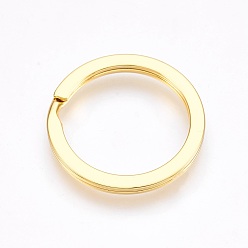 Золотой Сплав разделить брелоки, брелок для ключей, золотые, 28x2 мм, Внутренний диаметр: 22 мм