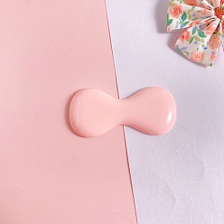 Pink Непрозрачные кабошоны из смолы, бантом, розовые, 58x28 мм
