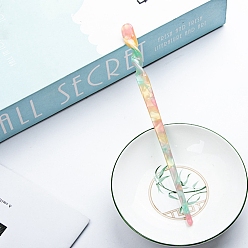 Фиолетовый Палочки для волос из ацетата целлюлозы (смола), для женщин девушек, фиолетовые, 172x9 мм