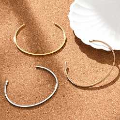 (52) Непрозрачная лаванда 304 из нержавеющей стали манжеты браслеты, ионное покрытие (ip), минималистичные простые открытые браслеты, разноцветные, внутренний диаметр: 2-1/2x2 дюйм (6.1~6.5x5.1 см)