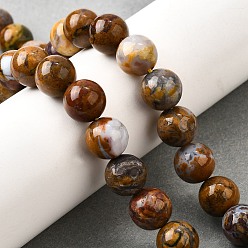 Африканский Опал Природные африканские опал бусины пряди, круглые, 10.5 мм, отверстие : 1 мм, около 38 шт / нитка, 15.47'' (39.3 см)
