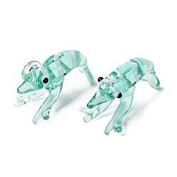 Голубой Подвески лэмпворк ручной работы, креветки прелести, голубой, 19x35x18.5 мм, отверстие : 2.5x3 мм