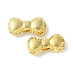 Золотой Сплавочные бусины, стойки покрытие, бантом, золотые, 5.5x11.5x3 мм, отверстие : 1.4 мм