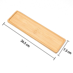 Rectangle Основа для мозаики из перуанского дерева, прямоугольные, 265x73 мм