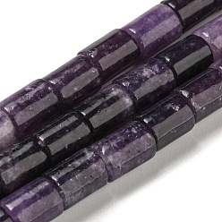 Lépidolite Lépidolite naturelle / mica mauve perles de rocaille, colonne, 7.5~8x6mm, Trou: 1.2mm, Environ 48~50 pcs/chapelet, 15.16''~15.31'' (38.5~38.9 cm)