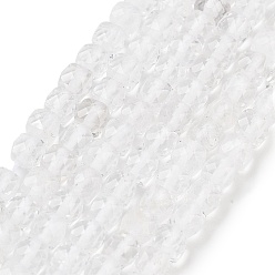 Хрусталь Нити бусин из натурального кварцевого кристалла горного хрусталя, граненые, кубические, 3.5~4.5x3.5~4x3.5 мм, отверстие : 0.6 мм, около 103~106 шт / нитка, 15.55'~15.75'' (39.5~40 см)