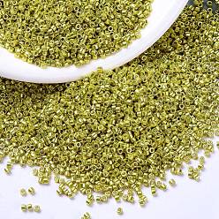 (DB1835) Дуракоат Гальваническая Цедра Бусины miyuki delica, цилиндр, японский бисер, 11/0, (db 1835) оцинкованная цедра, 1.3x1.6 мм, отверстия: 0.8 мм, около 10000 шт / мешок, 50 г / мешок