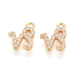 Козерог Латунные микро проложить кубического циркония прелести, двенадцать созвездий, долговечный, без никеля , реальный 18 k позолоченный, Козерог, 9.5x8x2.5 мм, отверстие : 1~1.2 мм