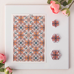 Бледно-фиолетовый Красный Цветочный узор керамика глина бумага для переноса воды, переводные декали под глазурью, для сережек-подвесок своими руками, бледно-фиолетовый красный, 13.8x9.5 см