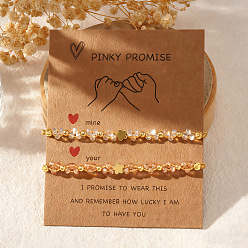 Золотой 2 Браслеты из плетеных бусин из латуни и стекла для женщин, цветок, с открытки, золотые, 11.02 дюйм (28 см)