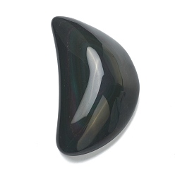 Обсидиан Натуральные обсидианные декорации, луна, 92~95x43~52x16~26 мм