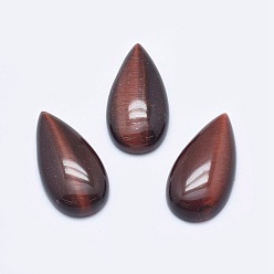 Тигровый глаз Природных тигровый глаз кабошонов, слеза, 20.5x11x5 мм