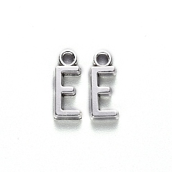 Letter E Сплавочные подвески тибетского стиля, без кадмия и без свинца, letter.e, е: 15.5x6x2 мм, отверстие : 2 мм, Около 1538 шт / 1000 г
