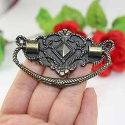 Античная Бронза Алюминиевые ручки для выдвижных ящиков, ручка комода качели, шкаф тянет ручки для ящика, аксессуары для дверных ручек, античная бронза, 44x72 мм