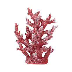 Индийский Красный Украшения из искусственного коралла из смолы, искусственный коралл для украшения аквариума, Индийская красная, 70.5x185x230 мм