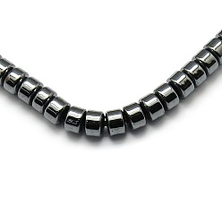 Non-magnetic Hematite Column Non-magnetic Synthetic Hematite Beads Strands, Grade AA, 3x2mm, Hole: 1mm, about 200pcs/strand, 16 inch
