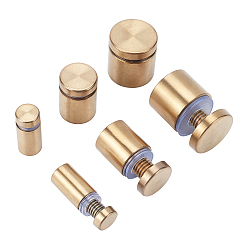 Золотой 12шт 3 стиль 201 набор винтов из нержавеющей стали, с силиконовыми кольцами, акриловые пластины аксессуары, золотые, 4 шт / стиль