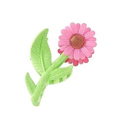 Ярко-Розовый Пластиковые зажимы когтя волос, аксессуары для волос для женщин и девочек, подсолнечник, ярко-розовый, 100x55 мм