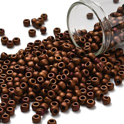 (618) Opaque Frosted Pastel Mudbrick Тохо 6/0 круглые бусины, японский бисер, (618) матовый непрозрачный сырцовый кирпич в пастельных тонах, 4 мм, отверстие : 1.5 мм, Около 840 шт / 50 г