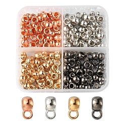 (52) Непрозрачная лаванда 4 цветные пластиковые трубки ccb поручни, петля под залог, ссылки на вешалки rondelle, разноцветные, 9.5x6.5x5 мм, отверстие : 1.2 мм, внутренний диаметр: 3.2 мм, 35 шт / цвет, 140 шт