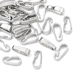 Платинированный Латунь оснастки на поруки, без никеля , Реальная платина, 8.5x3x4 мм