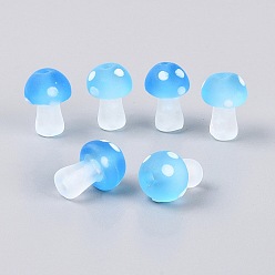 Cielo Azul Oscuro Hebras de cuentas de cristal de murano hechas a mano heladas, seta, cielo azul profundo, 15~18x11~12.5 mm, agujero: 0.9~1.6 mm, sobre 30 unidades / cadena, 19.69~20.08 pulgada (50~51 cm)