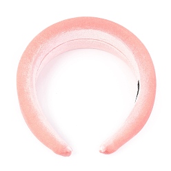 Pink Флокирующая ткань, губка, толстые резинки для волос, женские аксессуары для волос своими руками, розовые, 14~42 мм, внутренний диаметр: 145x125 мм