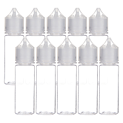 Transparent Plastikquetschflaschen, Transparent, 30x114.5 mm, Kapazität: 50 ml