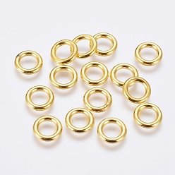 Золотой Сплавочные овальные бусины тибетского стиля , без кадмия, без никеля и без свинца, рондель, золотые, 8x1.5 мм, отверстие : 5 мм