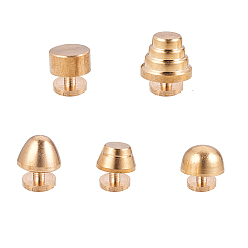 Golden Messing-Schmuck-Box Schublade Griffe, Kabinettknöpfe, golden, 7.4x7.3x2.5 cm, 20pcs / set