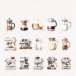 (52) Непрозрачная лаванда 30 шт. 15 стили наклейки для домашних животных, самоклеящиеся наклейки для скрапбукинга, детские поделки художественных промыслов, разноцветные, 42~54x33~56x0.1 мм, 2 шт / стиль