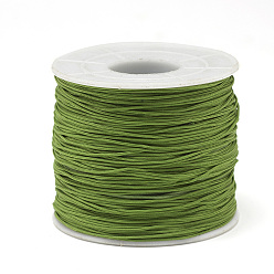 Olive Drab Polyester Cords, Olive Drab, 0.5~0.6mm, about 131.23~142.16 yards(120~130m)/roll