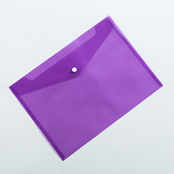 Фиолетовый Пластиковые карманы для документов из пвх, прямоугольные, фиолетовые, 325x235 мм, 10 шт / комплект