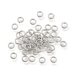 Платинированный Латунные кольца прыжок открыт, долговечный, без никеля , Реальная платина, 4.5x0.8 мм, внутренний диаметр: 2.5 мм