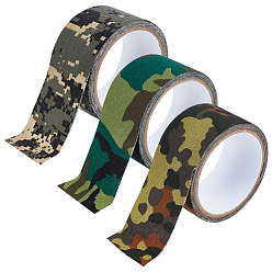 (52) Непрозрачная лаванда 3шт. 3 цвета ткани камуфляжный рисунок бинт, самоклеющаяся пленка, разноцветные, 50 мм, 5 м / шт, 1 шт / цвет