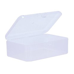 Clear Rectangle Plastic Bead Storage Containers, Clear, 9x6x3.2cm