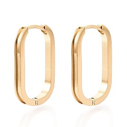 Настоящее золото 14K 304 овальные серьги-кольца из нержавеющей стали, рифленые пустые серьги, для изготовления сережек-инкрустаций, реальный 14 k позолоченный, 19x12.5x2 мм, штифты : 1 мм